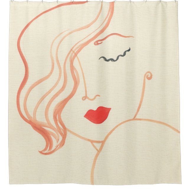 Abstract sketch woman face (Front)