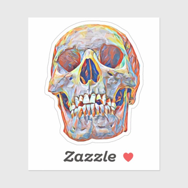 Abstract skull art anthropology, paleontology (Sheet)