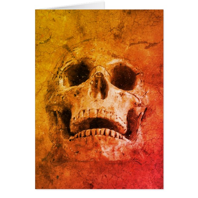 Abstract skull greeting card (Front)