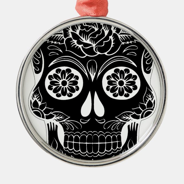 Abstract Skull Metal Ornament (Front)