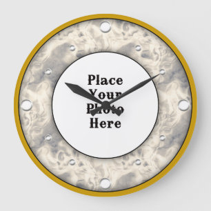 Abstract Smoke Frame Your Photo Wall Clock