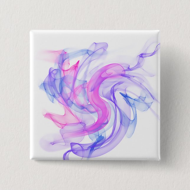Abstract  Smoke on the Water 2 Inch Square Button (Front)
