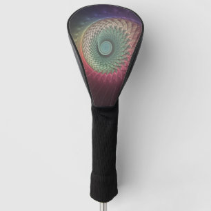 Abstract Snail Colourful Modern Fractal Art Golf Head Cover
