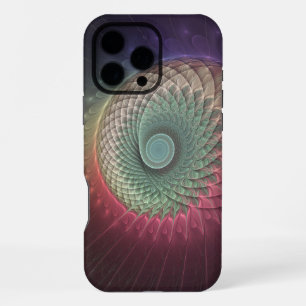 Abstract Snail Colourful Modern Fractal Art iPhone 16 Pro Max Case