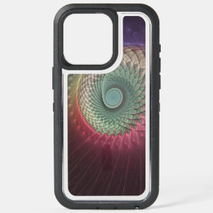 Abstract Snail Colourful Modern Fractal Art iPhone 15 Pro Max Case