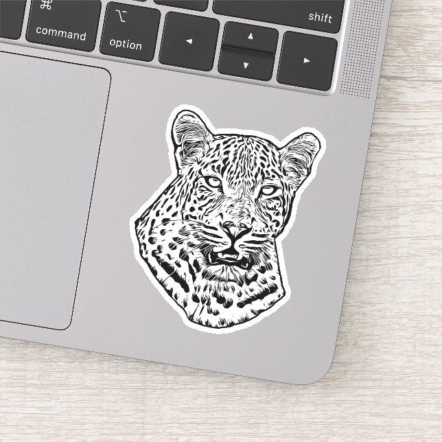 Abstract Snow Leopard Original jungle animal Art (Detail)