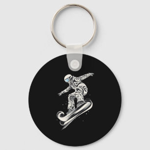 Abstract Snowboarder Snowboard Snowboarding Keychain