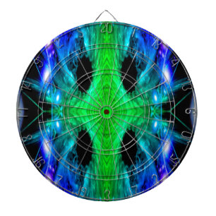 Abstract Snowflake Dartboard