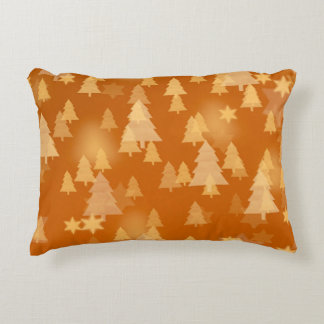 Abstract snowflakes. 2d illustration. Christmas ti Accent Pillow