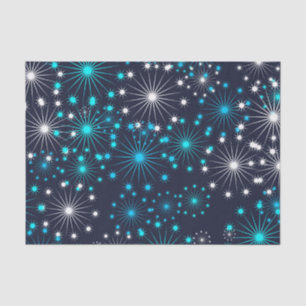 abstract snowflakes tissue paper