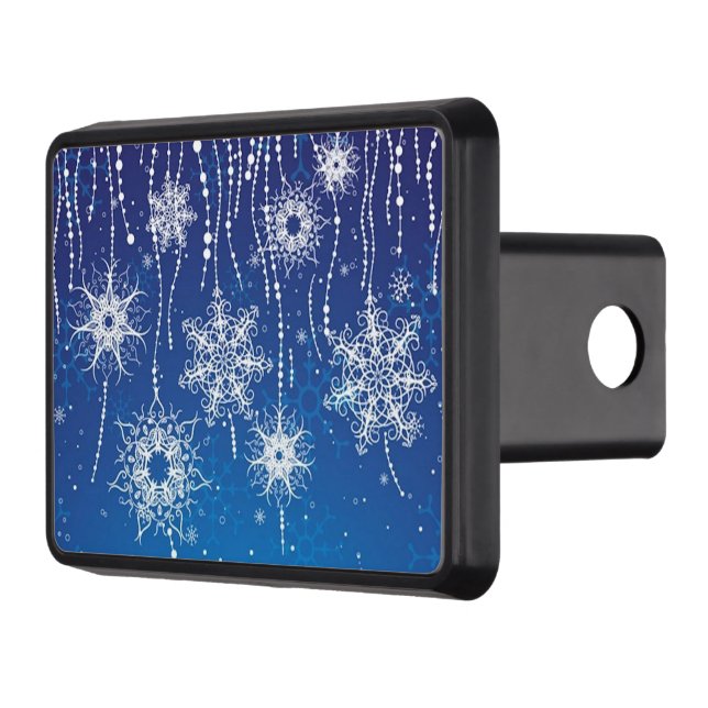 Abstract Snowflakes Trailer Hitch Cover (Left)