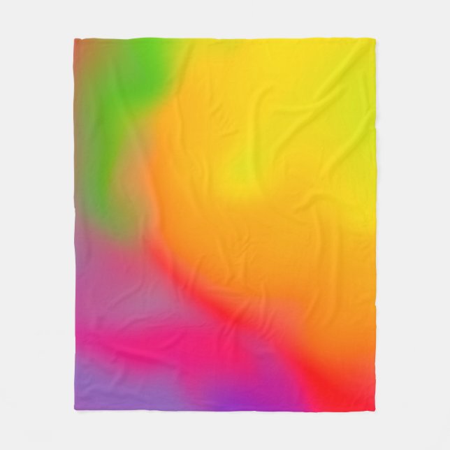 Abstract soft cloud background in pastel colorful  fleece blanket (Front)