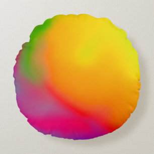 Abstract soft cloud background in pastel colorful  round pillow