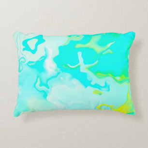 Abstract soft cloud background in pastel colourful accent pillow