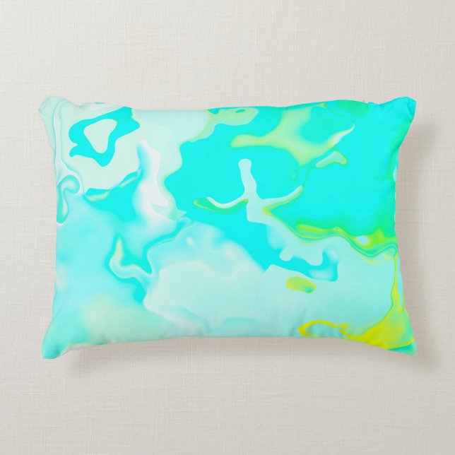 Abstract soft cloud background in pastel colourful accent pillow (Front)