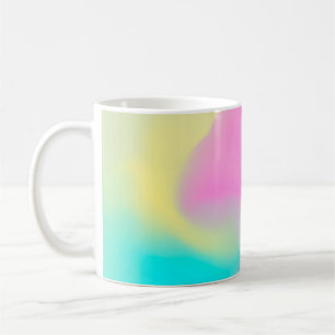 Abstract soft cloud background in pastel colourful coffee mug