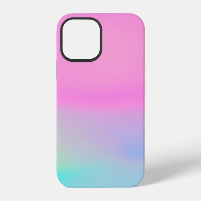 Abstract soft cloud background in pastel colourful iPhone case (Back)