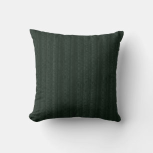Abstract Soft Hues Deep Green Subtle Stripe Throw Pillow