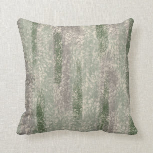 Abstract Soft Hues Grey Beige Moss & Stone Throw Pillow