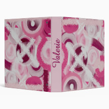 Abstract Soft shades of magenta with your name