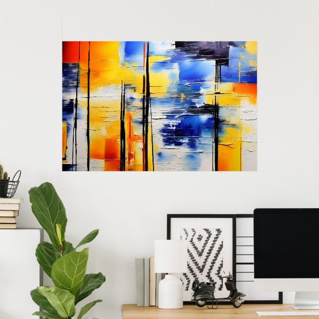 Abstract Softness Poster (Home Office)