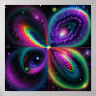 Abstract Space Art Poster