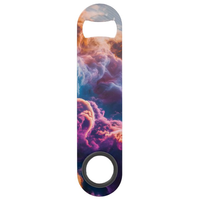 Abstract Space Nebula Art - Colorful Bottle Opener (Devant)