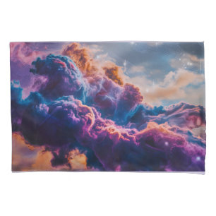 Abstract Space Nebula Art - Colorful Cosmic Pillowcase
