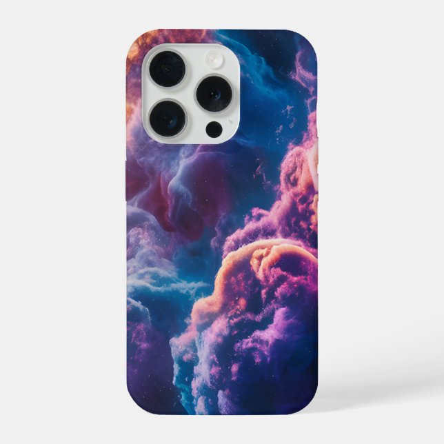Abstract Space Nebula Art - Colorful IPhone Case (Back)