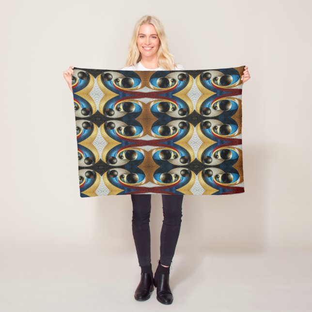 Abstract Spheres Pattern Blanket (In Situ)