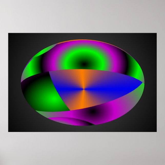 Abstract Spheres Poster (Front)