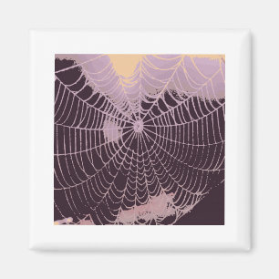 Abstract Spider Web Magnet