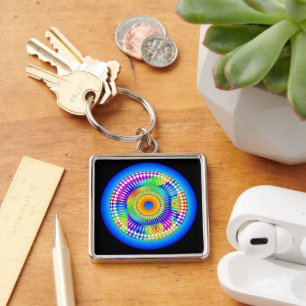 Abstract Spinning wheel Keychain