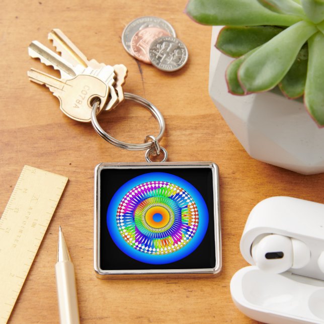 Abstract Spinning wheel Keychain (Desk)