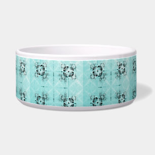 Abstract Spiral Delight Ceramic Pet Bowl