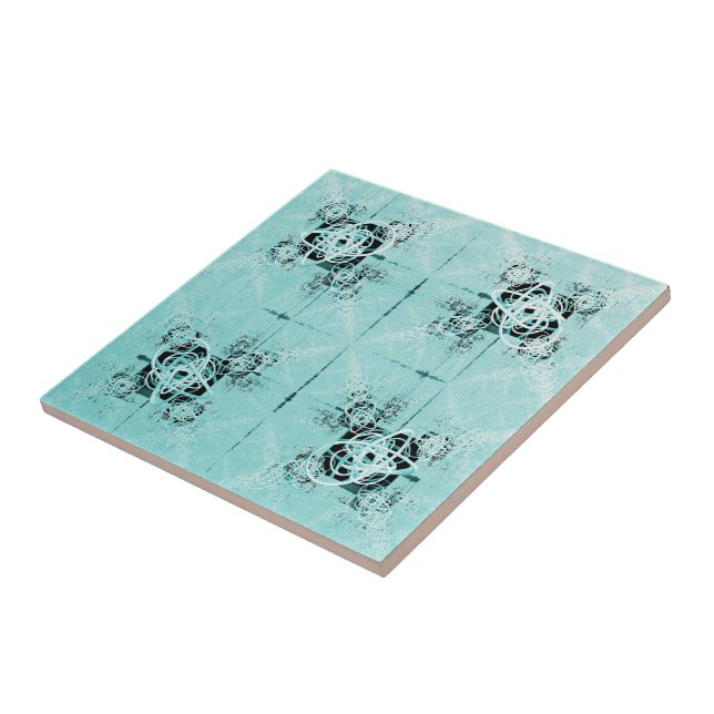 Abstract Spiral Delight Ceramic Tile (Side)
