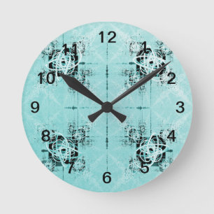 Abstract Spiral Delight Round Clock