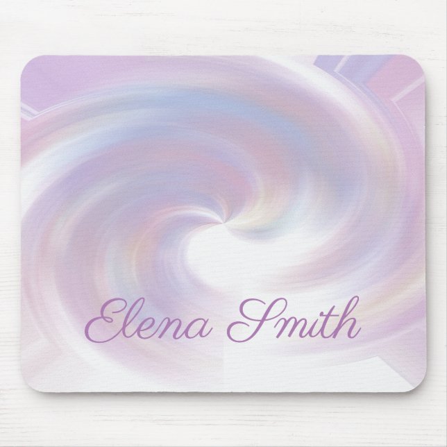 Abstract Spiral Mouse Pad (Front)