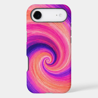 Abstract Spiral Paint Swirl Pattern