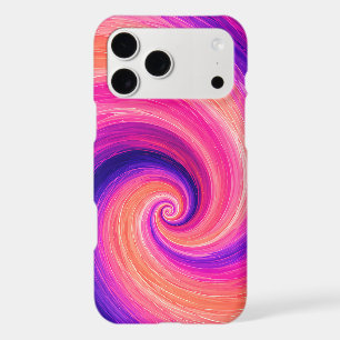 Abstract Spiral Paint Swirl Pattern