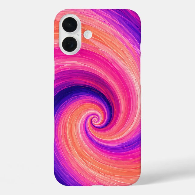 Abstract Spiral Paint Swirl Pattern Case-Mate iPhone Case (Back)
