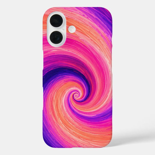 Abstract Spiral Paint Swirl Pattern Case-Mate iPhone Case (Back)