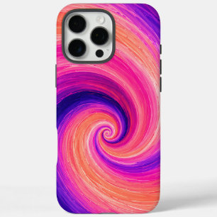 Abstract Spiral Paint Swirl Pattern iPhone 16 Pro Max Case