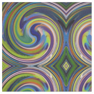 Abstract Spiral Swirl Pattern #106 Fabric