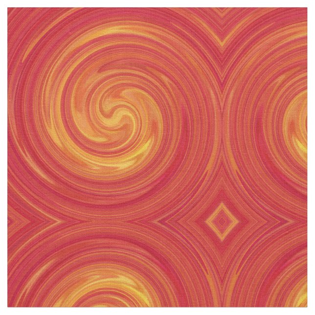 Abstract Spiral Swirl Pattern #58 Fabric (Close Up)