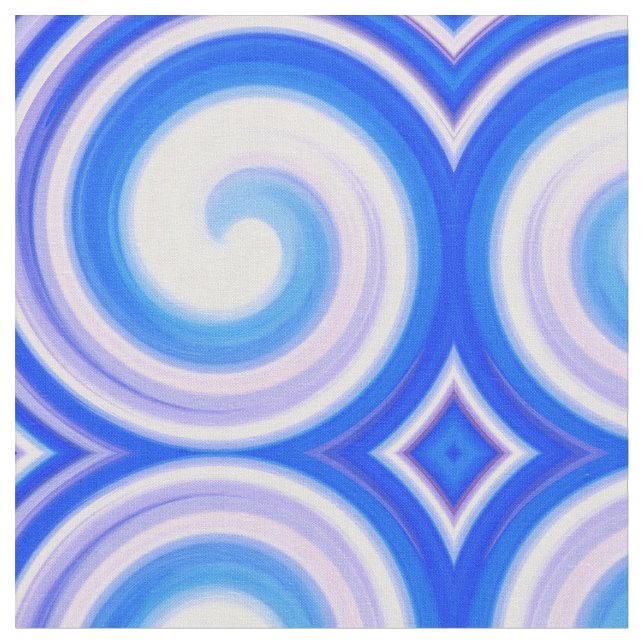 Abstract Spiral Swirl Pattern #82 Fabric (Close Up)