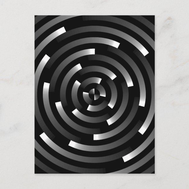 Abstract Spirals A Postcard (Front)