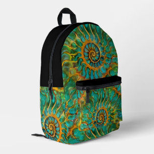 Abstract Spirals of Energy - seamless pattern 5 Printed Backpack