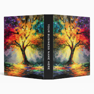 Abstract Spiritual Nature Tree of Life Binder