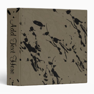 Abstract Splash and Drip Personal Binder